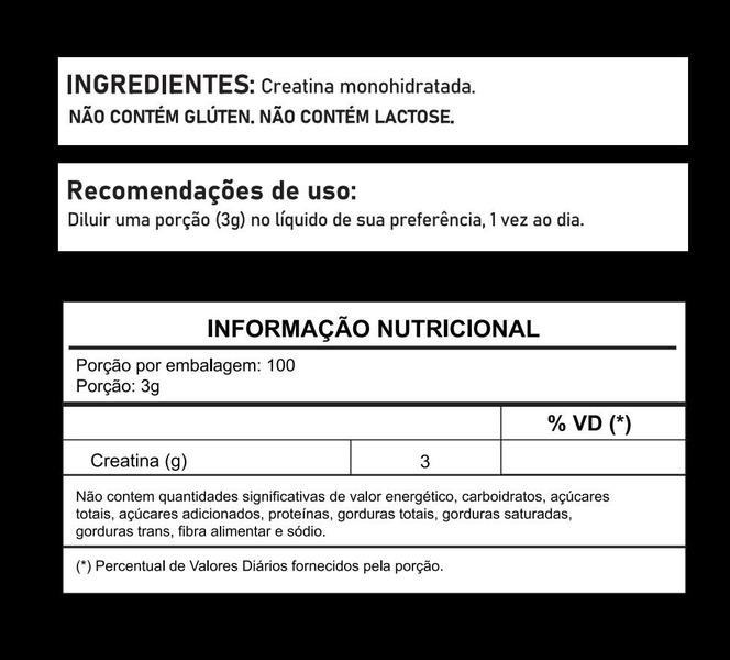 3x creatina em pó 3g pura hf suplements 300g Imagem de 3x creatina em pó 3g pura hf suplements 300g