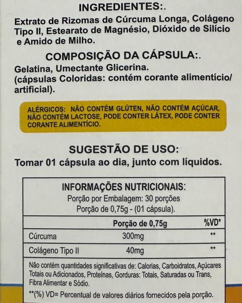 Imagem de 3x Cúrcuma + UC2 Colágeno Tipo 2 750mg 90cps