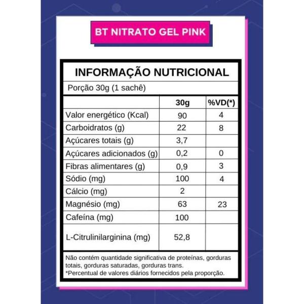 Imagem de 3X Gel Bt Nitrato Com Citrulina Pink Lemonade 10 Un 30G