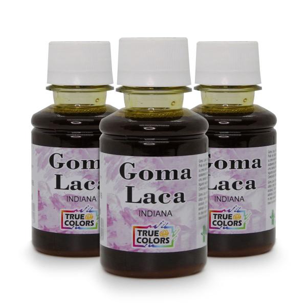 Imagem de 3X Goma Laca Indiana Imitação 100ml True Colors