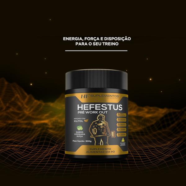 3x HEFESTUS PRÉ-TREINO 300G LIMONADA SUIÇA HF SUPLEMENTOS Imagem de 3x HEFESTUS PRÉ-TREINO 300G LIMONADA SUIÇA HF SUPLEMENTOS