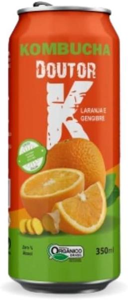 Imagem de 3x Kombucha Laranja e Gengibre 350ml Doutor K