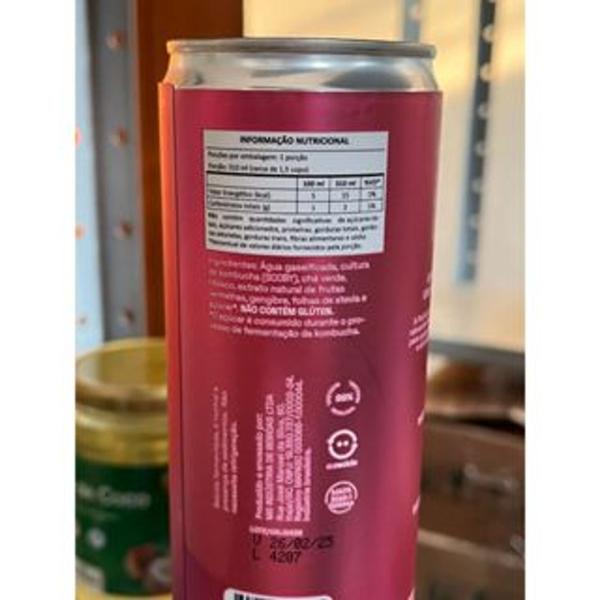 Imagem de 3x Kombucha Sabor Frutas Vermelhas Lata 310ml Pod Kombucha