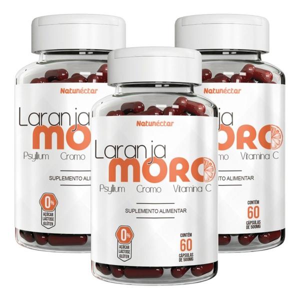 Imagem de 3x Laranja Moro - 500mg - 60 Cápsulas