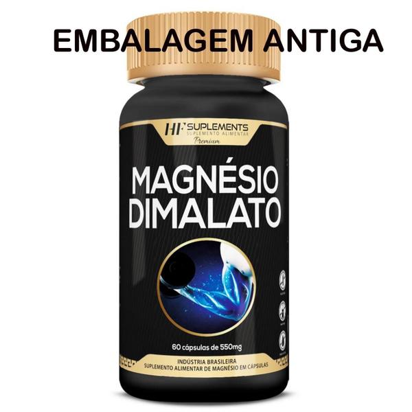 3X Magnesio De Malato Premium 60 Caps Hf Suplementos Imagem de 3X Magnesio De Malato Premium 60 Caps Hf Suplementos