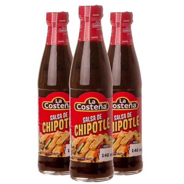 3X Molho Mexicano La Costea Chipotle 140G - La Costeña Imagem de 3X Molho Mexicano La Costea Chipotle 140G