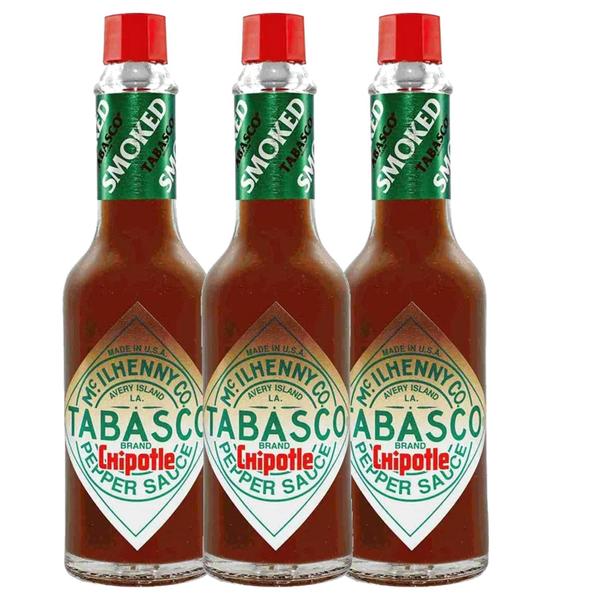 Imagem de 3x Molho TABASCO Chipotle Pepper Sauce 60ml