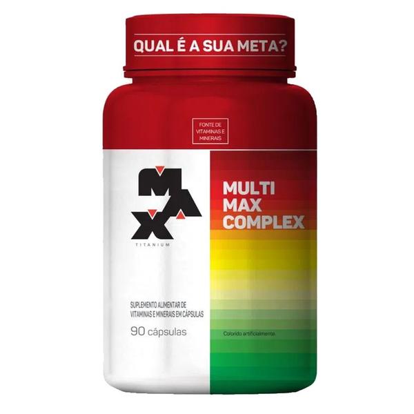 Imagem de 3x Multimax Complex 90 cápsulas - Max Titanium - Multivitamínico e Multimineral