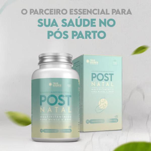 Imagem de 3x Multivitamínico Pós Parto PostNatal True Source 90 Cápsulas