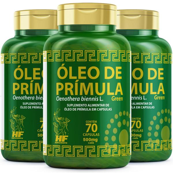 Imagem de 3X Oleo De Primula Hf Suplementos 70 Caps