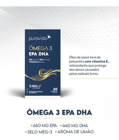 Imagem de 3x Ômega 3 EPA DHA- Vit. E- 1.411MG DE ÔMEGA 3- 60 Softgel