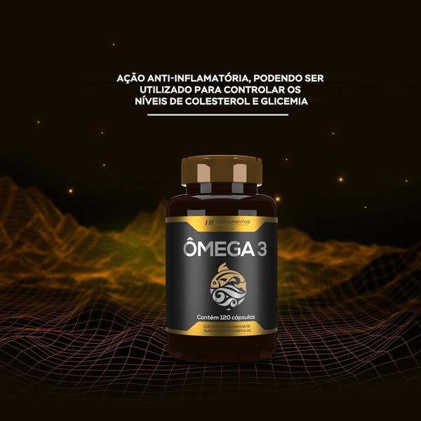 Imagem de 3X Omega 3 Oleo De Peixe Premium 120Caps Hf Suplementos