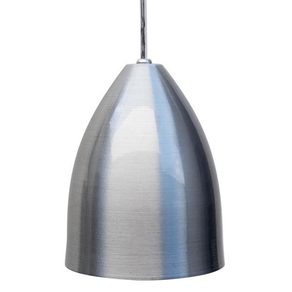 Imagem de 3X Pendente Soft Poptem Cone Aluminio Escovado E Branco