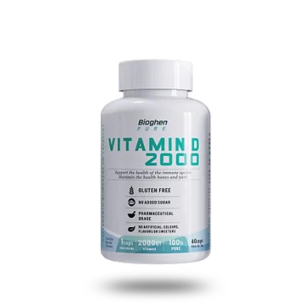 Imagem de 3X PURE VITAMIN D 2000 Ul - 60 Cápsulas