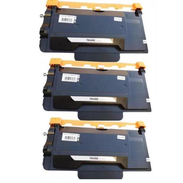 Imagem de 3x Toner Compatível Para Brother Tn3472 Tn3492 L5652 Fls 20.000 L6702 - Toner