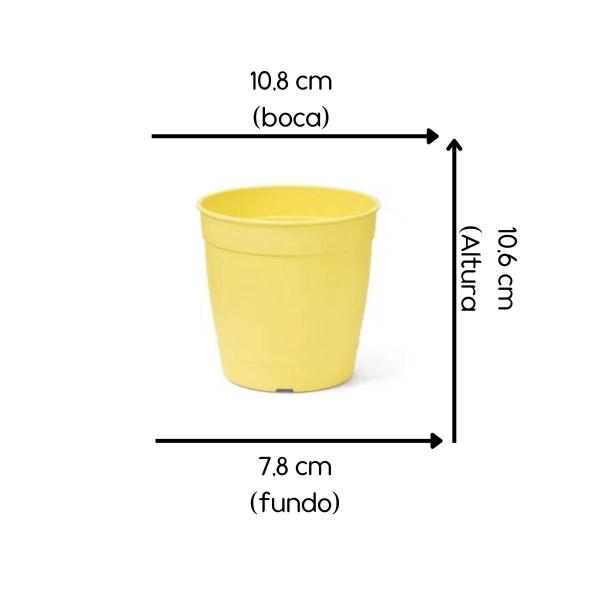 Imagem de 3X Vaso Aquarela 1,5 (0,25L) Amarelo NUTRIPLAN