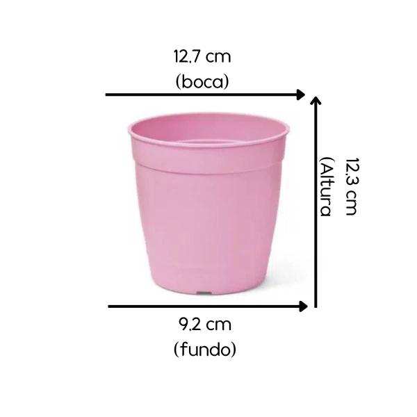 Imagem de 3X Vaso Aquarela 2,5 (1L) Rosa NUTRIPLAN