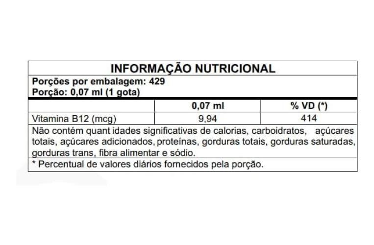 Imagem de 3x Vitamina B12 em Gotas Sabor Frutas Vermelhas 30mlCelliv