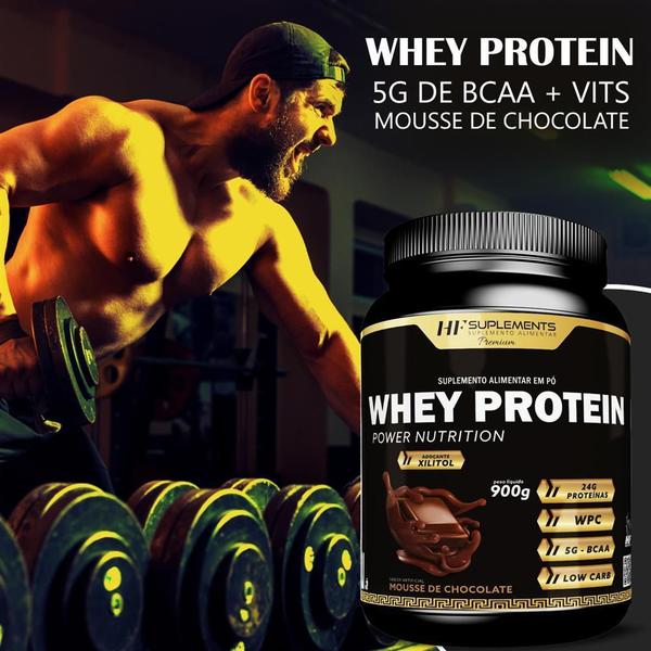 Imagem de 3X Whey Protein Power Nutrition Chocolate Hf Suplementos