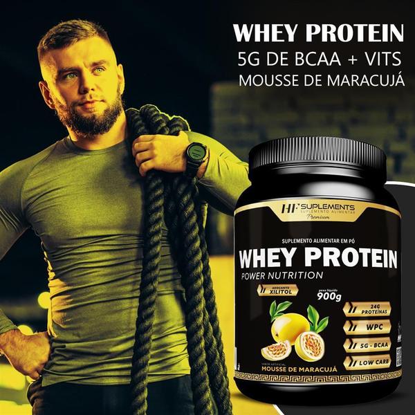 Imagem de 3X Whey Protein Power Nutrition Maracuja Hf Suplementos