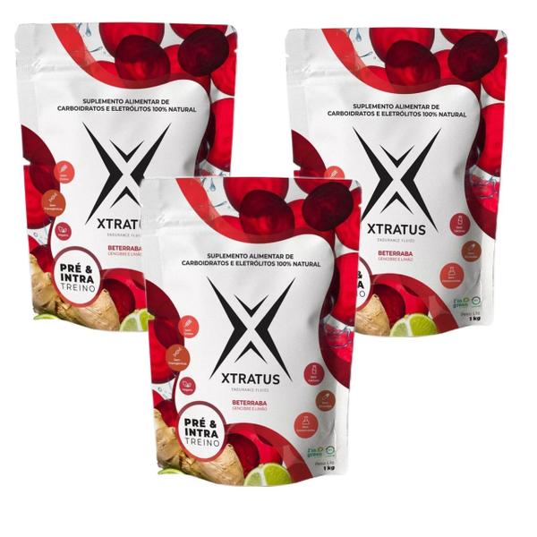 Imagem de 3x Xtratus Endurance Pré E Intratreino Com Beterraba - 1 Kg