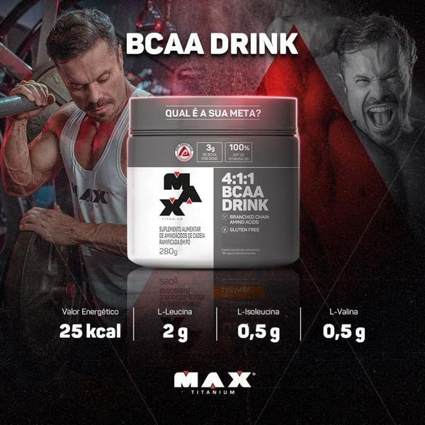 Imagem de 4:1:1 BCAA Drink (280g) - Sabor: Limão