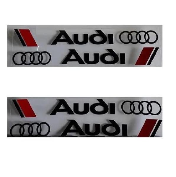 Imagem de 4 Adesivo Logo Emblema Maçaneta Lateral Audi Rs Sport Etc..