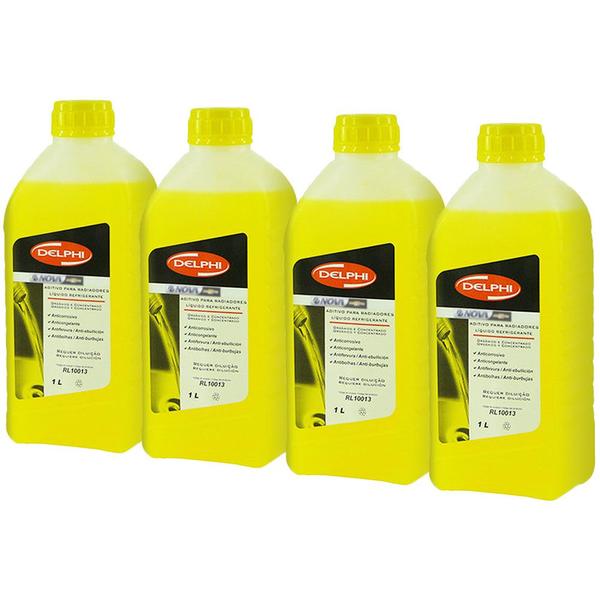 Imagem de 4 Aditivos De Radiador Concentrado Ecologico Amarelo Logan clio kangoo megane r19 r21 symbol