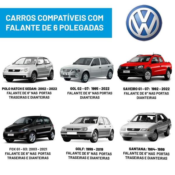 Imagem de 4 Alto Falante 6 Pol Full Range Voyage Corolla Siena Classic