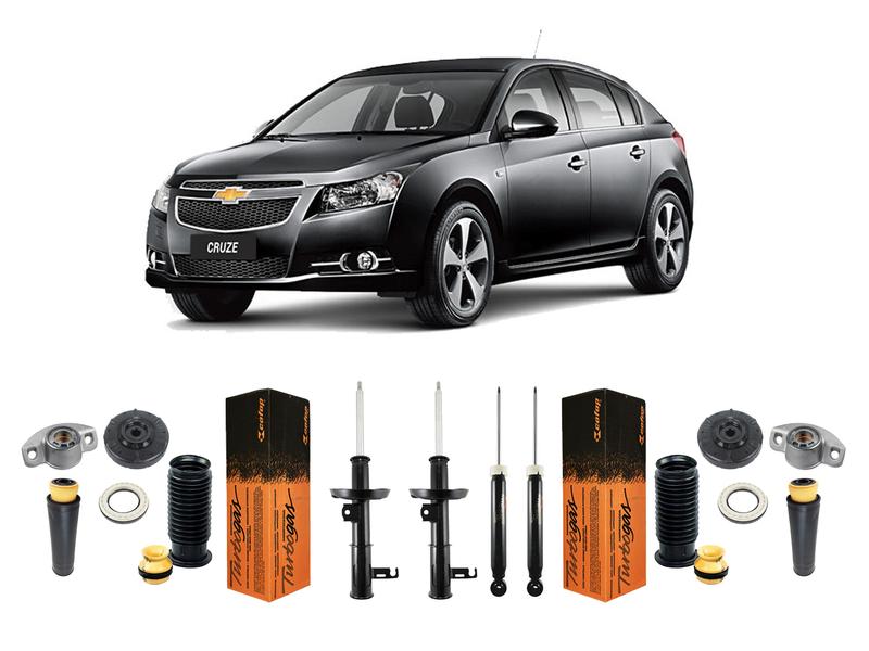 Imagem de 4 Amortecedor + Kit Traseiro Dianteiro Cruze 2011 2012 2013