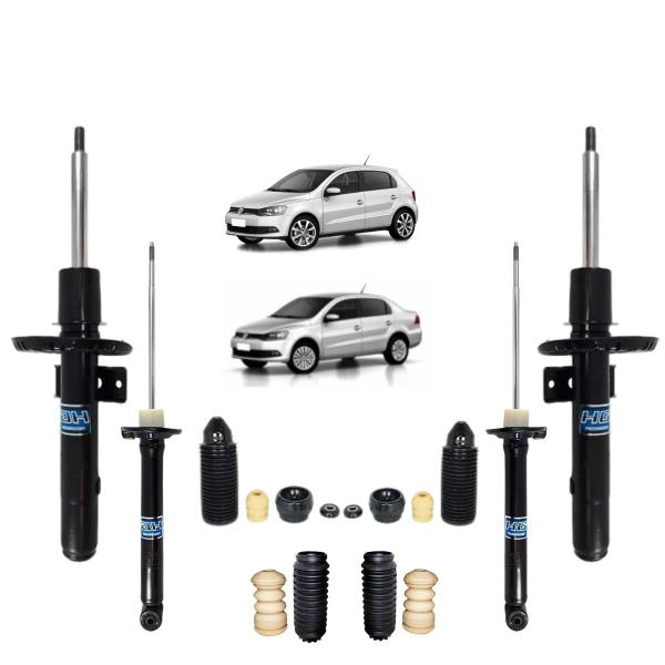 Imagem de 4 Amortecedor Nakata Volkswagen Voyage 2020 + Kit Batente