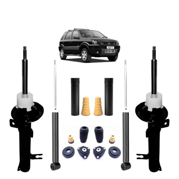 Imagem de 4 Amortecedores Dianteiro / Traseiro Original Nakata Ecosport 4x2 + Kits