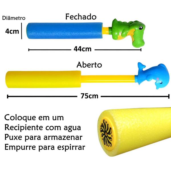 Imagem de 4 Arminha de Água Macarrão Bichinhos Praia Piscina Infantil