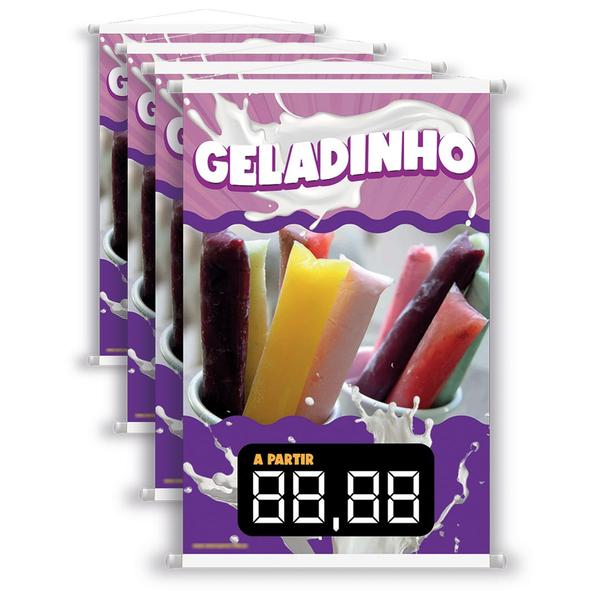 4 Banners Geladinho 40x60 Cm Preço Editável - Shop G Artes Imagem de 4 Banners Geladinho 40x60 Cm Preço Editável