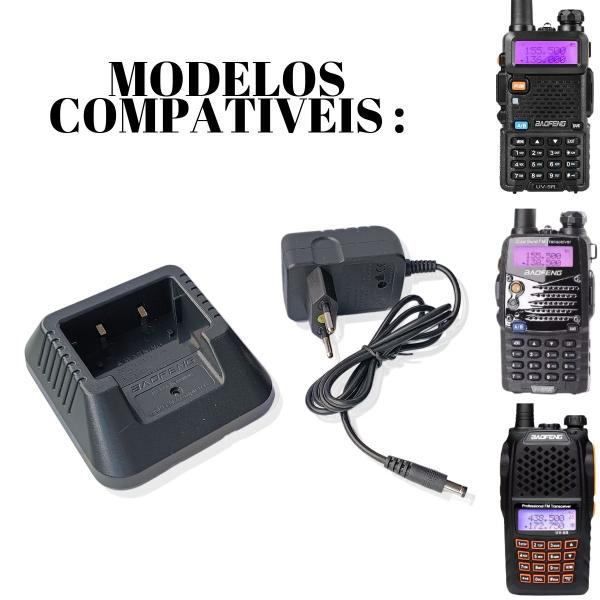 Imagem de 4 Base com Fonte Para Rádio Baofeng UV-5R UV-6R