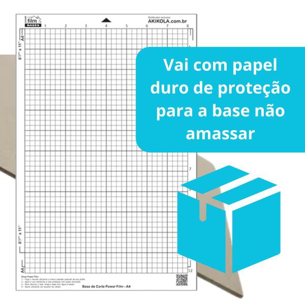 Imagem de 4 Base de Corte A4 Transparente + 1 Cola de Reposição Para Base 50g - Para Silhouette Portrait, Portrait 2, 3 e 4 - Cameo, Cameo 2 e 3 - Com Cola