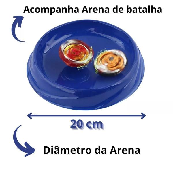 Imagem de : 4 Beyblades De Metal Com Arena Para Crianças