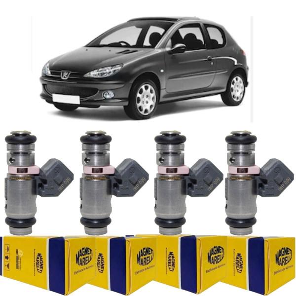 Imagem de 4 Bico Injetores Clio Peugeot 206 1.0 Iwp099 Magneti Marelli