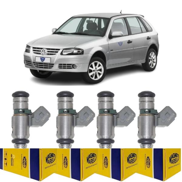 4 Bicos Injetores Gol 1.6 1.8 2.0 1997 A 2000 Magneti Iwp024 - Magneti Marelli Imagem de 4 Bicos Injetores Gol 1.6 1.8 2.0 1997 A 2000 Magneti Iwp024