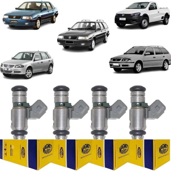 4 Bicos Injetores Gol 1.6 1.8 2.0 1997 A 2000 Magneti Iwp024 - Magneti Marelli Imagem de 4 Bicos Injetores Gol 1.6 1.8 2.0 1997 A 2000 Magneti Iwp024