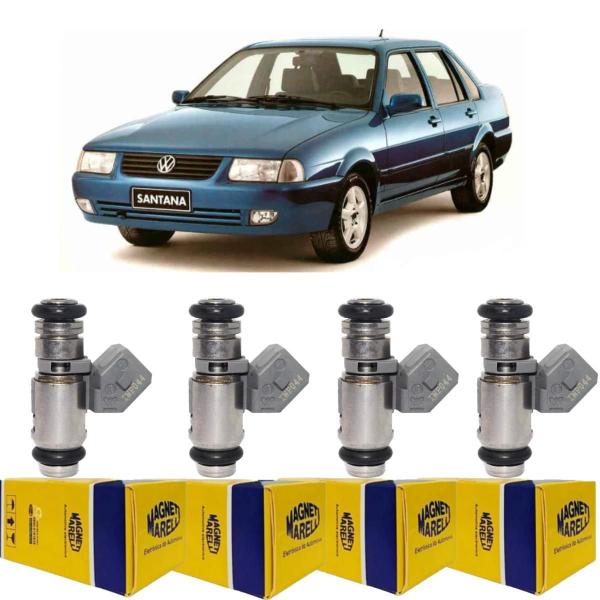 Imagem de 4 Bicos Injetores Quantum 1.8 8V 1996 A 1998 Iwp044 Marelli