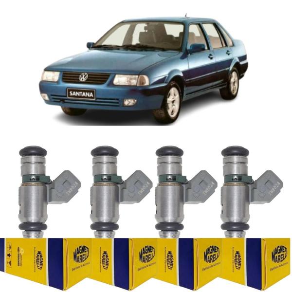 Imagem de 4 Bicos Injetores Santana 1997 A 2000 Magneti Marelli Iwp024