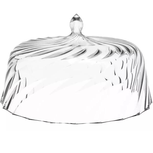 4 Boleiras com Cúpula e Pé 34cm Glassy Transparente Porta Bo - Crippa Imagem de 4 Boleiras com Cúpula e Pé 34cm Glassy Transparente Porta Bo