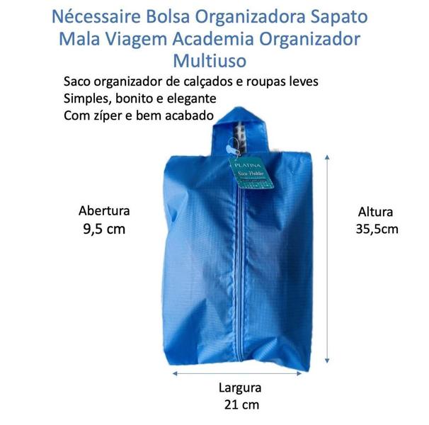 Imagem de 4 Bolsa Porta Sapato Viagem Tenis Calçado Roupa Mochila ul