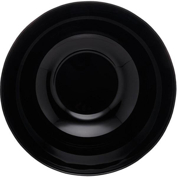 Imagem de 4 Bowls de Vidro Opalino 1,8L Diwali Black Lyor 21cm Tigela Saladeira Cumbuca