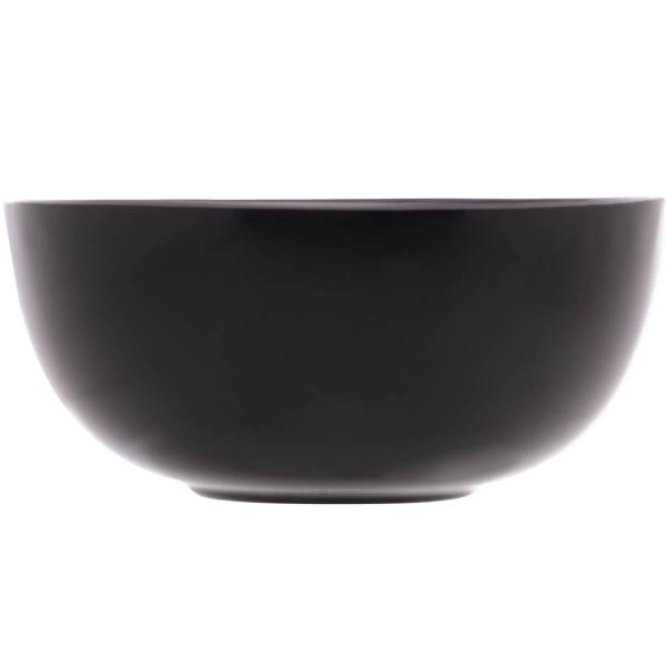 Imagem de 4 Bowls Vidro Opalino 300ml Cumbuca Servir Diwali Black 12x5cm Cereal