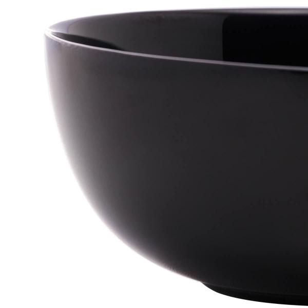 Imagem de 4 Bowls Vidro Opalino 300ml Cumbuca Servir Diwali Black 12x5cm Cereal