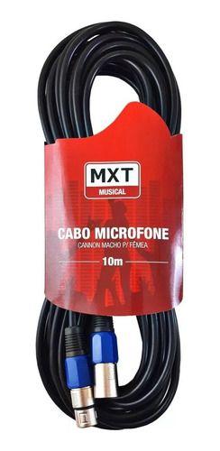 Imagem de 4 Cabo Microfone Dmx Xlr Balanceado Xlr Canon M X F 10 Metros