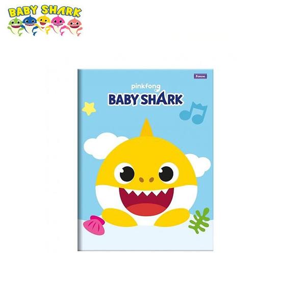 Imagem de 4 Cadernos Brochurão Baby Shark 96 Fls 1 Cartografia Espiral