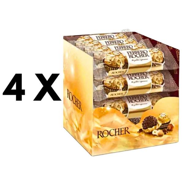 Imagem de 4 Caixas De Bombom Ferrero Rocher C/ 48 Bombons Cada